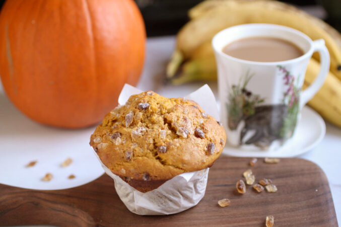 pumpkin banana muffins