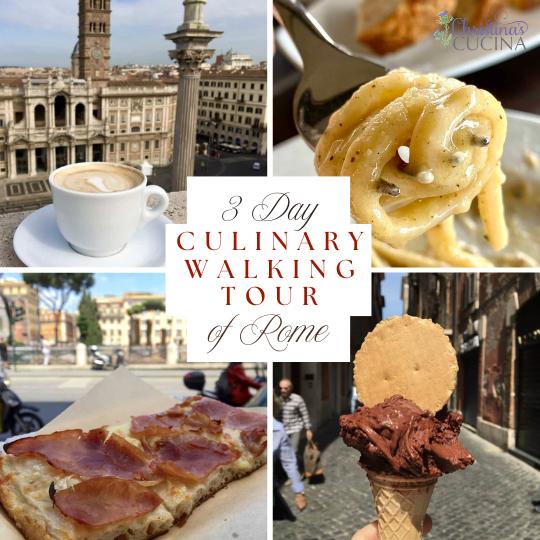 Foodie Walking Tour of Rome collage with text