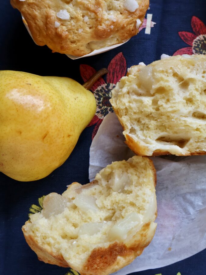 open pear muffin