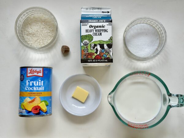 ingredients for glorified rice