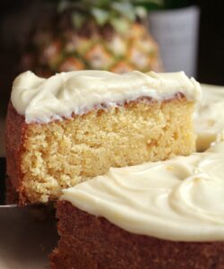 slice of pineapple cake