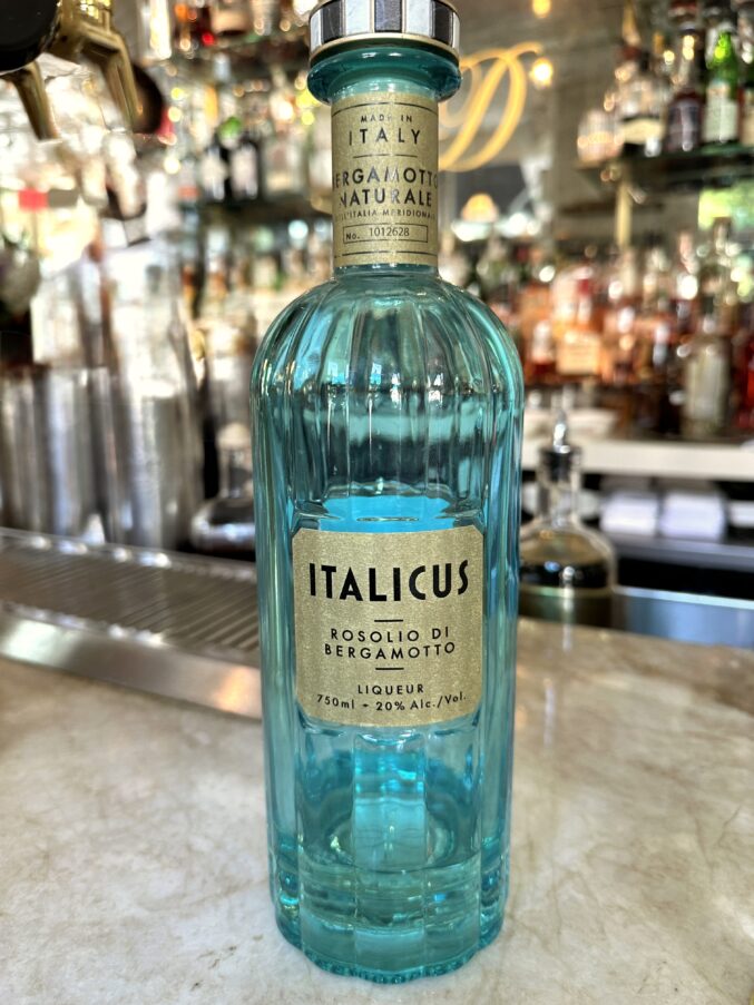 bottle of Italicus in NYC bar