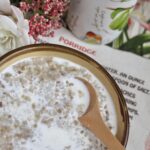 porridge with milk and cream
