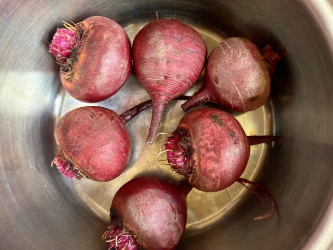 beets in a pot