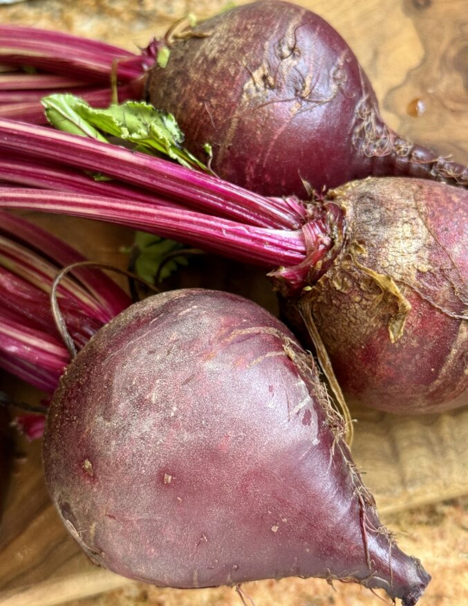 organic red beets