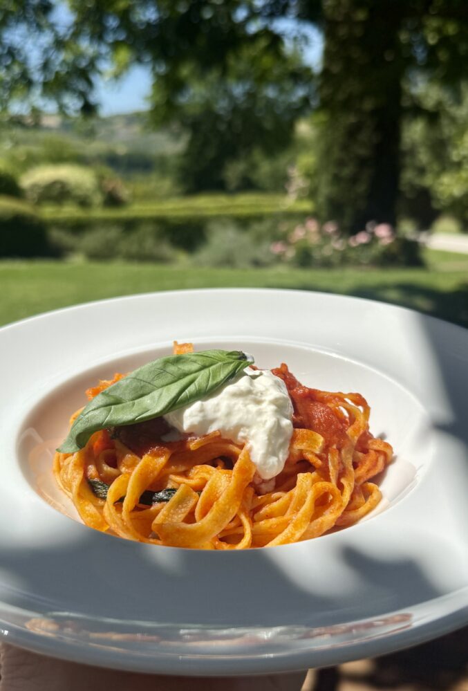 pasta dish at Urbino Resort