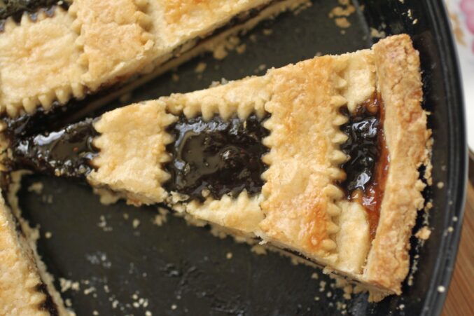 slice of cherry pastry