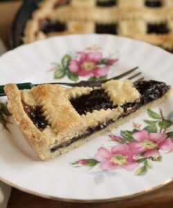 slice of cherry pastry