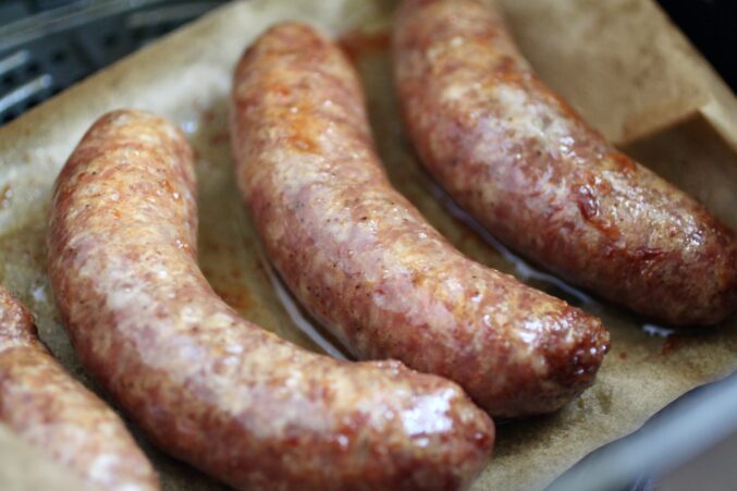 sausages in an air fryer