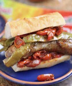sausage and pepper sandwich