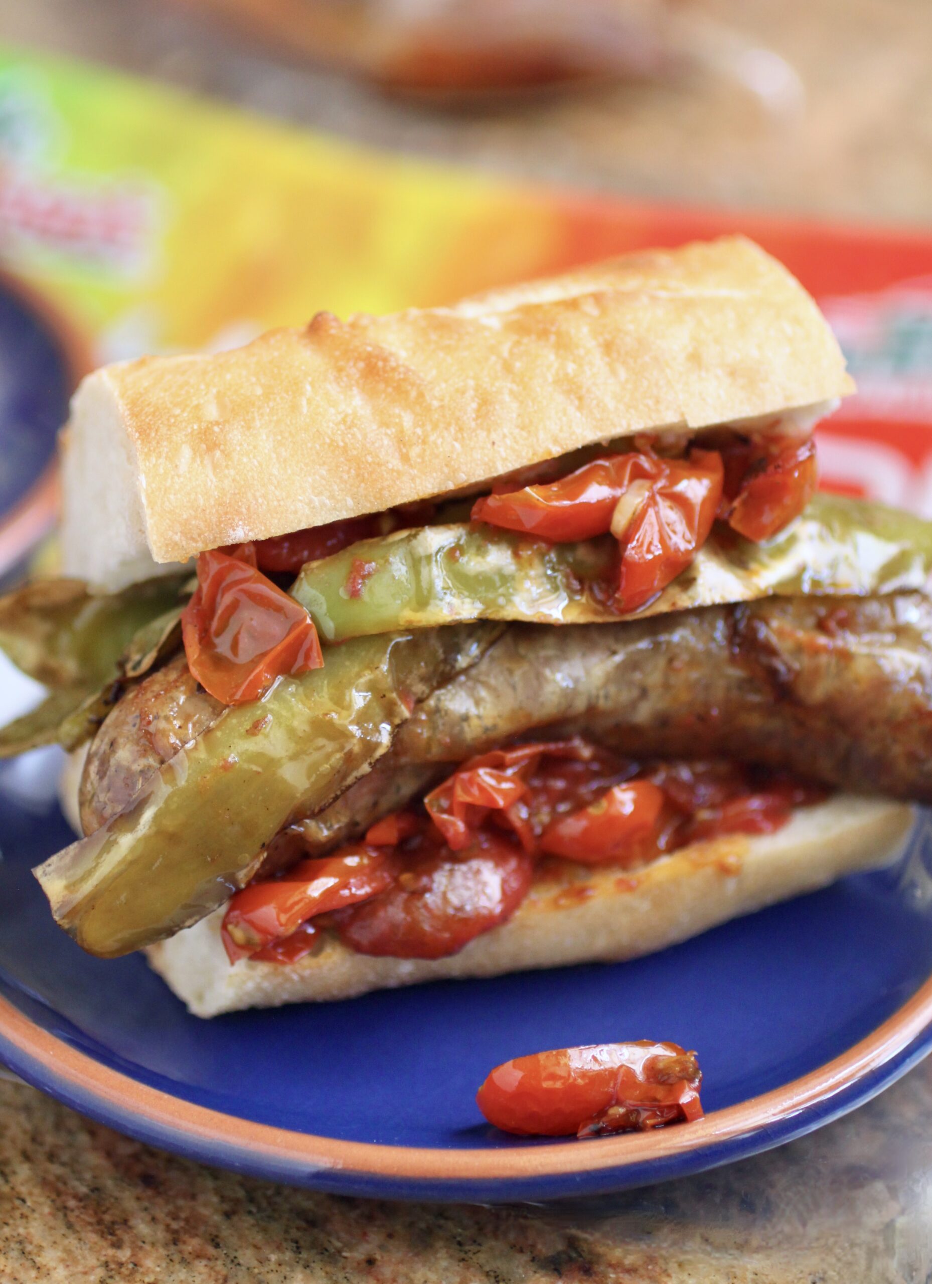 sausage and pepper sandwich