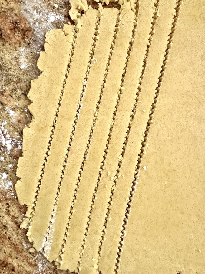 strips of dough