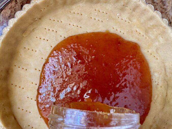 filling with jam
