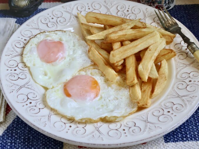 egg and chips