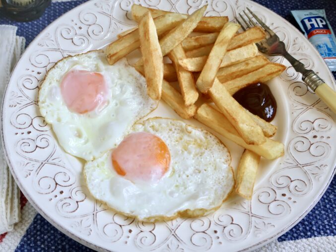 egg and chips