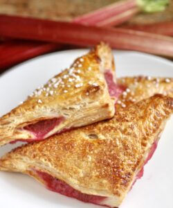 Rhubarb turnovers hero