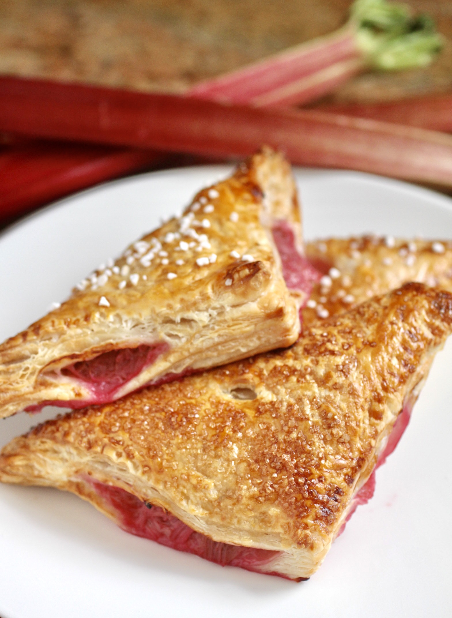 Rhubarb turnovers hero