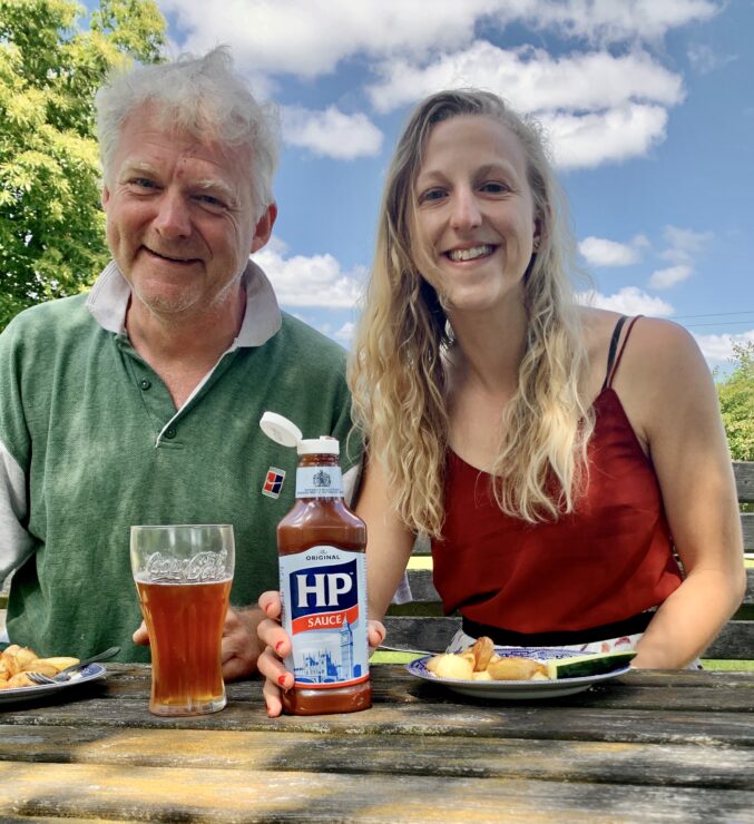 Duncan and Chrissie with HP