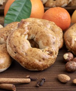 Italian Christmas cookies with citrus, spices and nuts