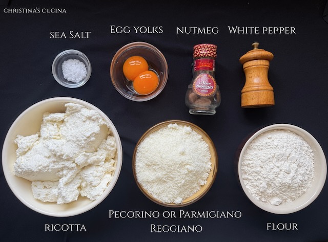 ingredients for ricotta gnocchi