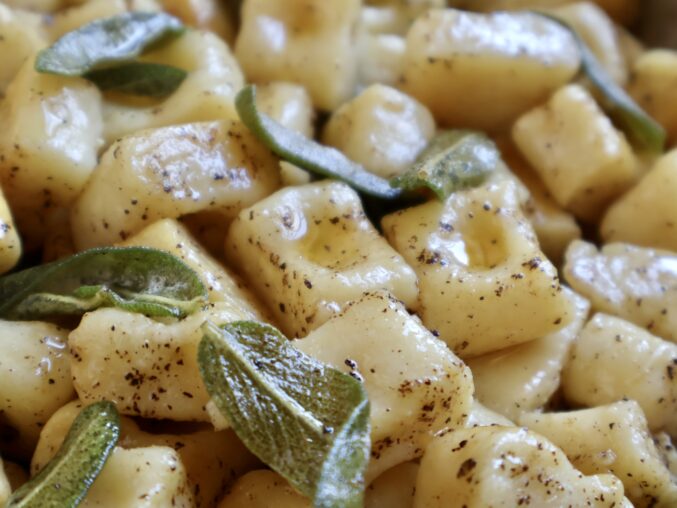 princess polly baby blue dress Morel & Ricotta Ravioli in Brown Butter Sage Sauce main image 1