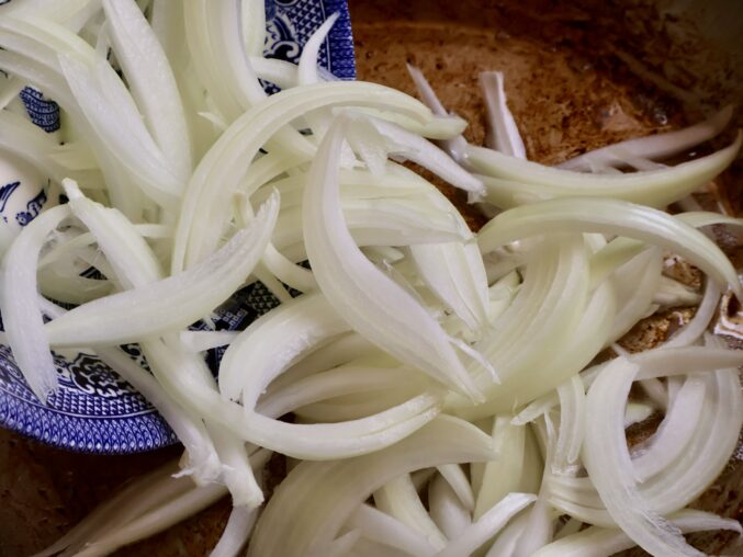 adding onions