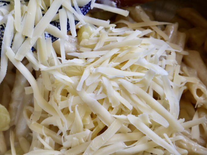 adding cheese