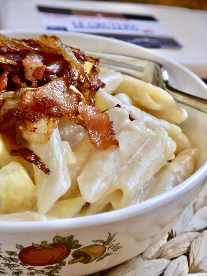 Swiss mac and cheese