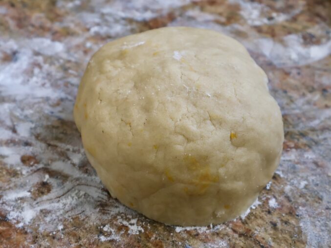 lemon shortbread dough