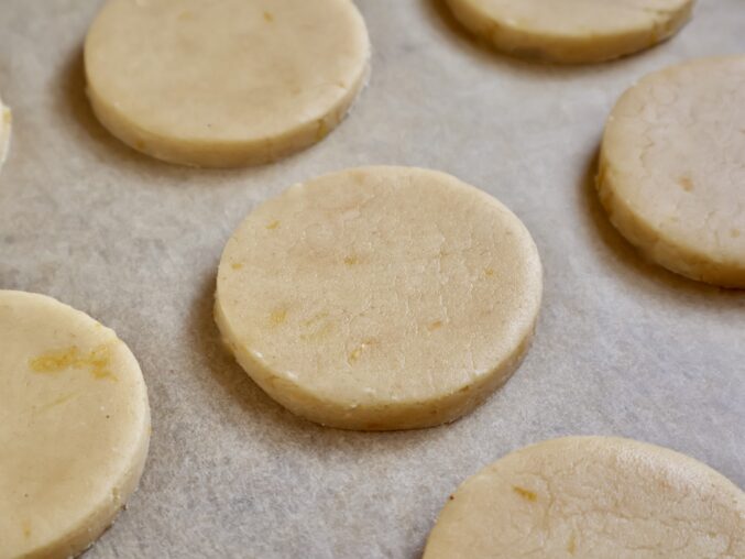 cookies on tray