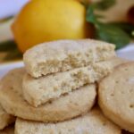 lemon shortbread cookie, broken