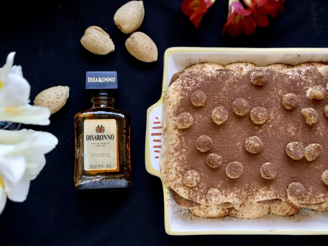 Amaretto with tiramisu