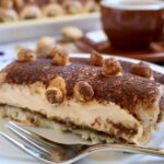 slice of amaretto tiramisu