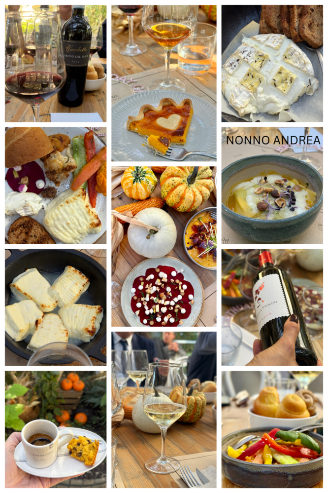 Nonno Andrea collage on a road trip from Venice