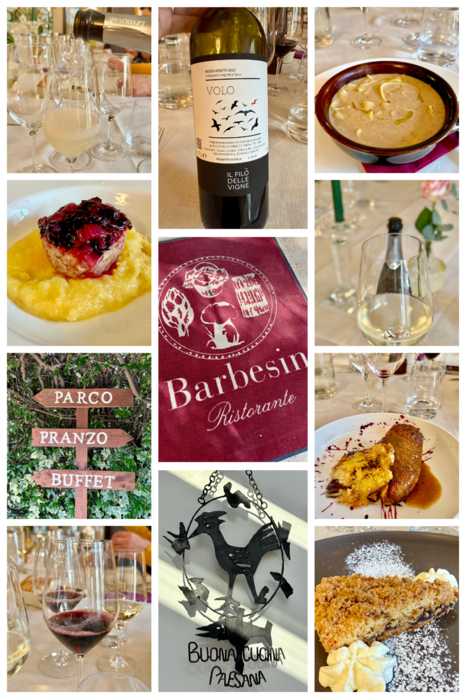 ristorante barbesin collage on a road trip from Venice