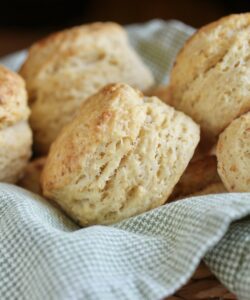 parsnip scones in a basket