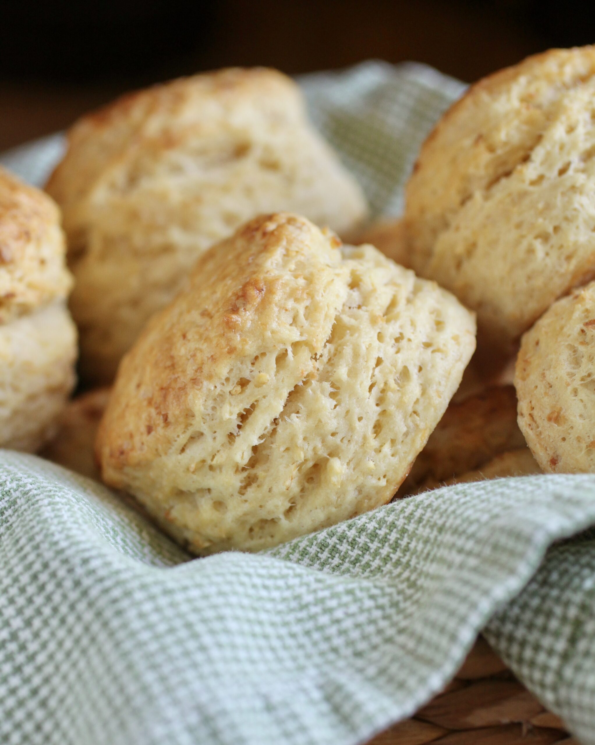parsnip scones in a basket