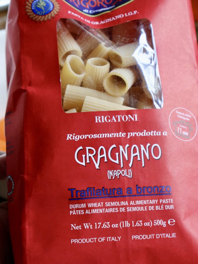 gragnano rigatoni bag