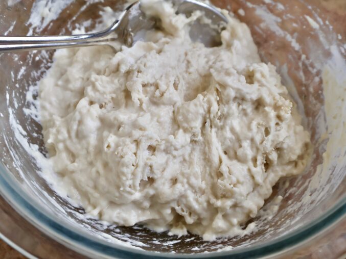 mixing poolish