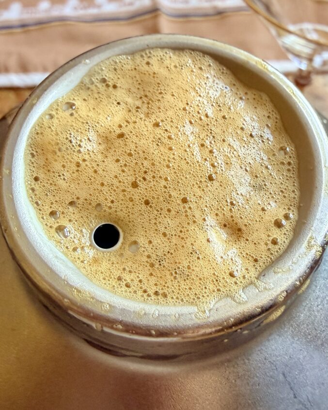 top of cocktail shaker