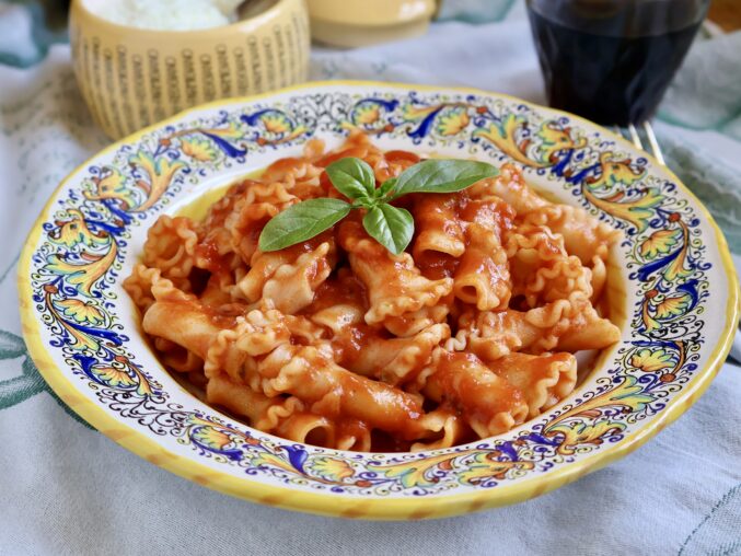 campanelle pasta with sugo