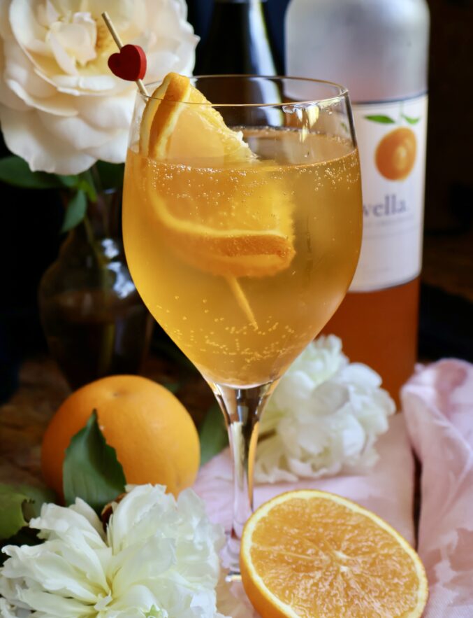 Orange spritz hero with flowers