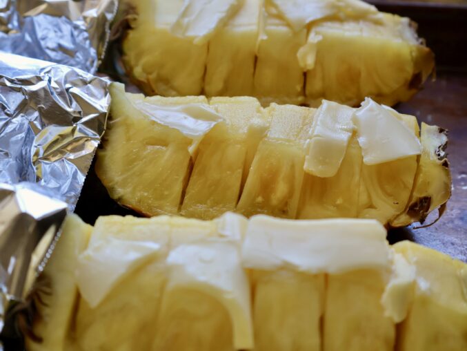 butter on pineapple