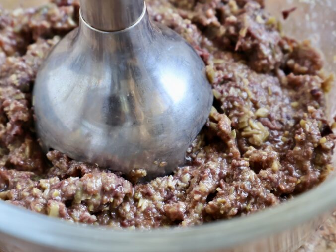 using immersion blender for tapenade