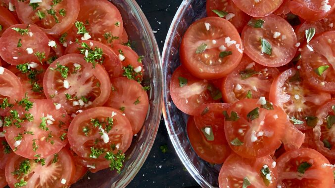 Denisa's tomato salads