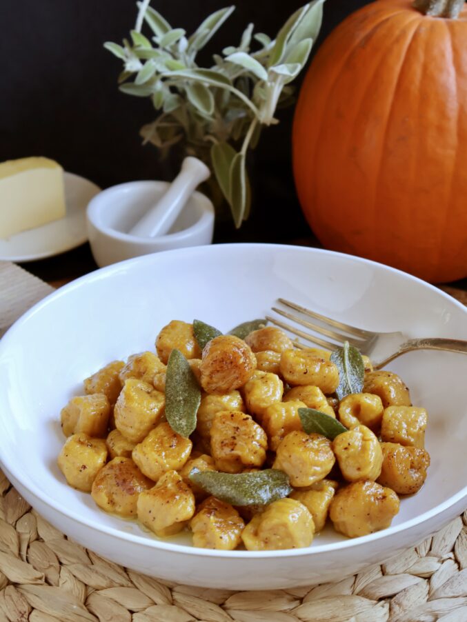 pumpkin gnocchi place setting