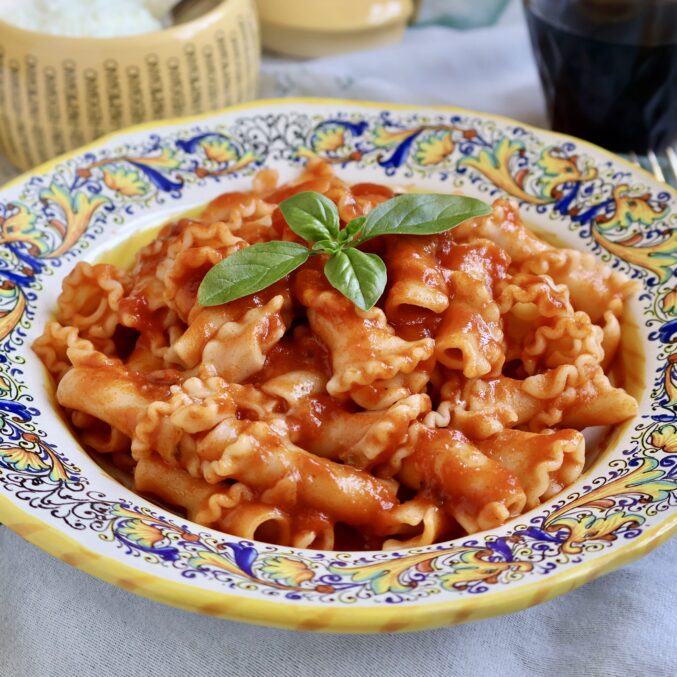 campanelle pasta with sugo