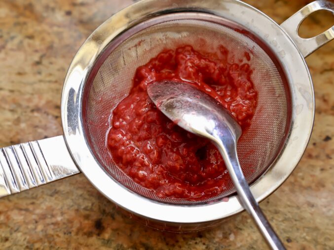 making sieved sauce
